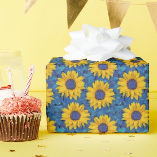 Sonnenblumen Geschenkpapier (Geburtstagsparty)