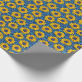 Sonnenblumen Geschenkpapier (Ecke)