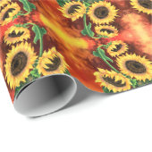 Sonnenblumen Geschenkpapier (Rolleneckpunkt)