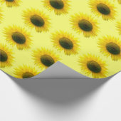 Sonnenblumen Geschenkpapier (Ecke)