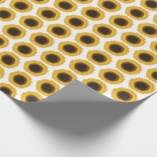 Sonnenblumen Geschenkpapier (Ecke)