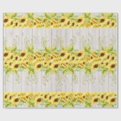 Sonnenblumen Geschenkpapier (Flach)