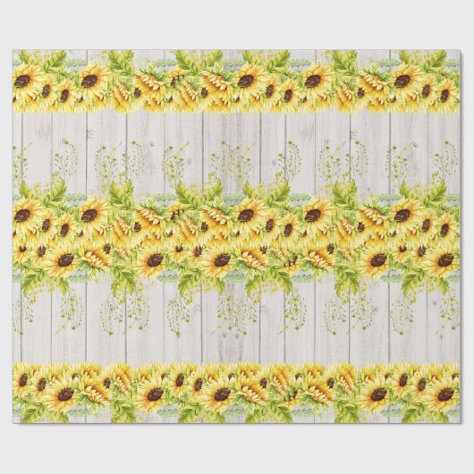 Sonnenblumen Geschenkpapier (Flach)