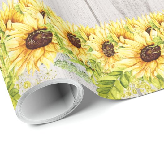 Sonnenblumen Geschenkpapier (Rolleneckpunkt)