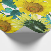 Sonnenblumen Geschenkpapier (Ecke)