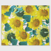 Sonnenblumen Geschenkpapier (Flach)