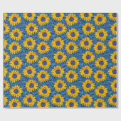 Sonnenblumen Geschenkpapier (Flach)