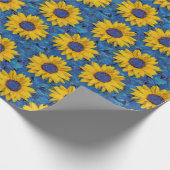 Sonnenblumen Geschenkpapier (Ecke)