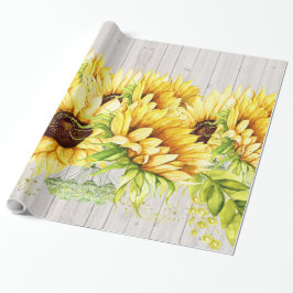 Sonnenblumen Geschenkpapier