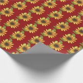 Sonnenblumen Geschenkpapier (Ecke)