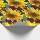 Sonnenblumen Geschenkpapier (Ecke)