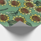 Sonnenblumen Geschenkpapier (Ecke)