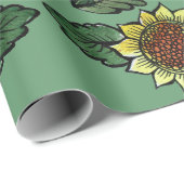 Sonnenblumen Geschenkpapier (Rolleneckpunkt)
