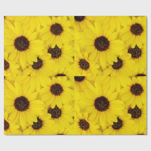 Sonnenblumen Geschenkpapier (Flach)