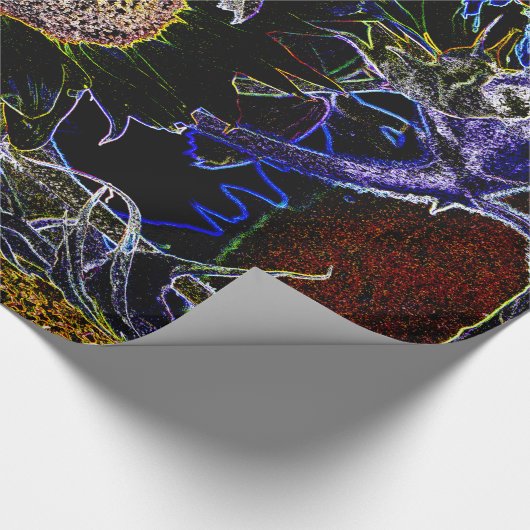 SONNENBLUMEN GESCHENKPAPIER (Ecke)