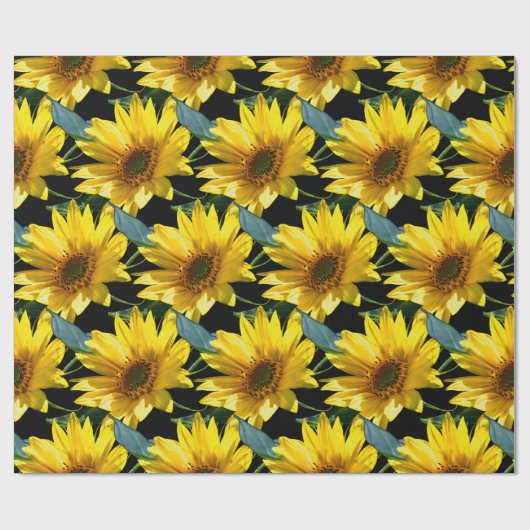 Sonnenblumen Geschenkpapier (Flach)