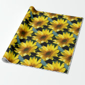 Sonnenblumen Geschenkpapier (Ungerollt)