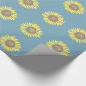 Sonnenblumen Geschenkpapier (Ecke)