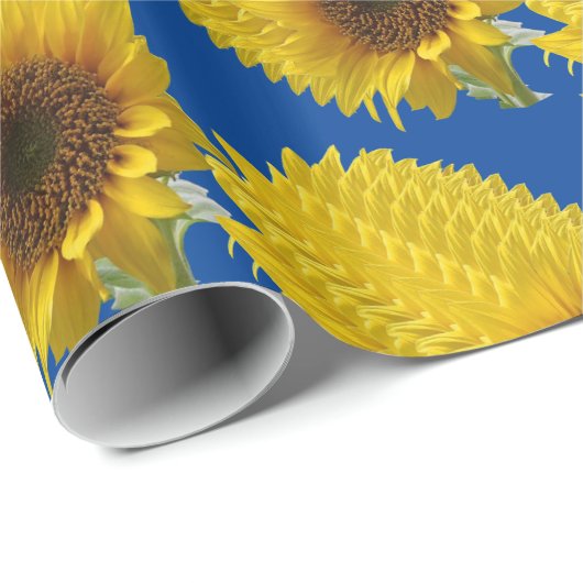 Sonnenblumen-Geschenkpapier Geschenkpapier (Rolleneckpunkt)