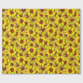 Sonnenblumen-Geschenkpapier Geschenkpapier (Flach)
