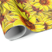 Sonnenblumen-Geschenkpapier Geschenkpapier (Rolleneckpunkt)