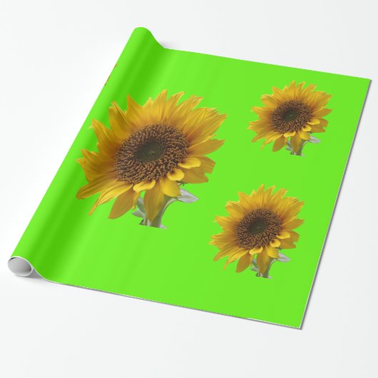 Sonnenblumen-Geschenkpapier Geschenkpapier (Ungerollt)