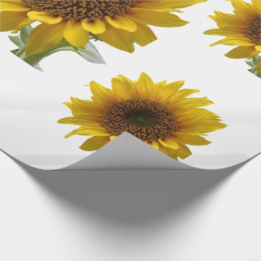 Sonnenblumen-Geschenkpapier Geschenkpapier (Ecke)