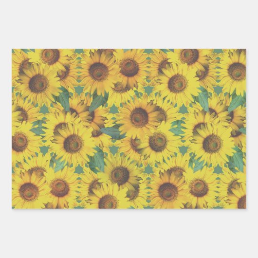 Sonnenblumen ! geschenkpapier set (Vorderseite 3)