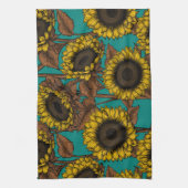 Sonnenblumen Geschirrtuch (Vertikal)