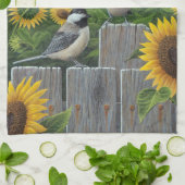 Sonnenblumen Geschirrtuch (Gefaltet)