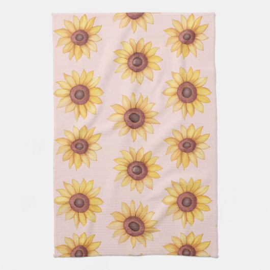 "Sonnenblumen" Geschirrtuch (Vertikal)