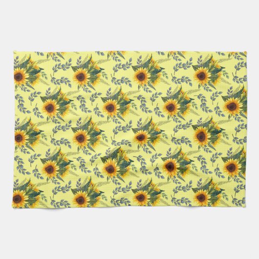 Sonnenblumen Geschirrtuch (Horizontal)