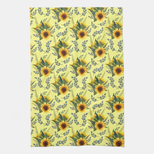 Sonnenblumen Geschirrtuch (Vertikal)