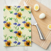 Sonnenblumen Geschirrtuch (Viertel Falte)