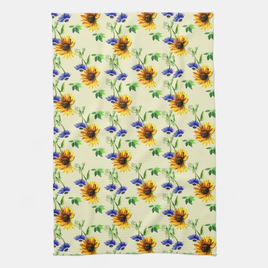 Sonnenblumen Geschirrtuch (Vertikal)