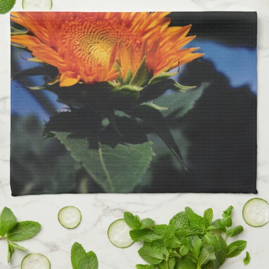 Sonnenblumen Geschirrtuch (Gefaltet)