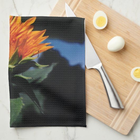 Sonnenblumen Geschirrtuch (Viertel Falte)