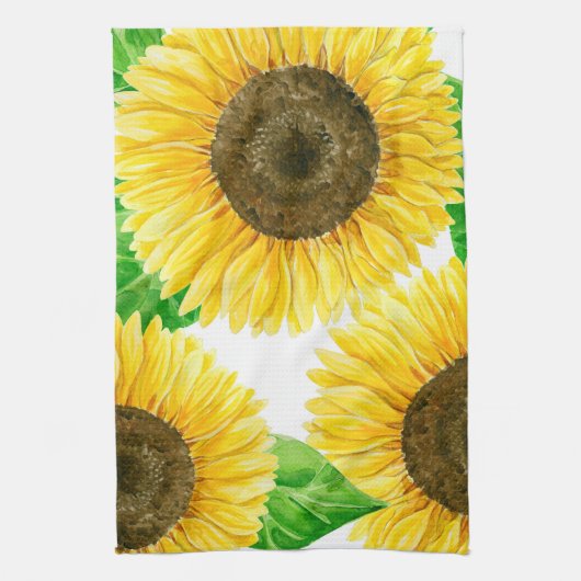 Sonnenblumen Geschirrtuch (Vertikal)