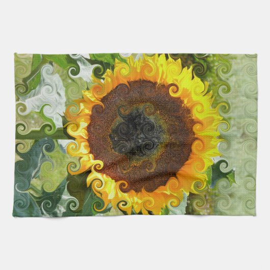 SONNENBLUMEN GESCHIRRTUCH (Horizontal)