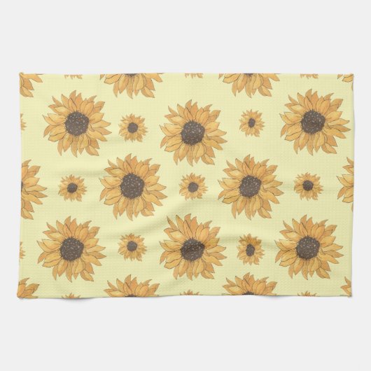 Sonnenblumen Geschirrtuch (Horizontal)