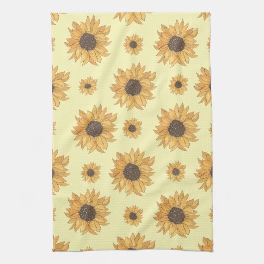 Sonnenblumen Geschirrtuch (Vertikal)