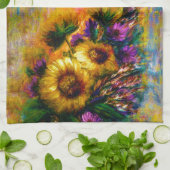 Sonnenblumen Geschirrtuch (Gefaltet)