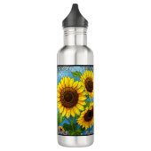 Sonnenblumen gestrichen edelstahlflasche (Links)