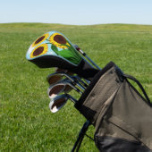 Sonnenblumen gestrichen golf headcover (In SItu)