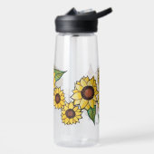 Sonnenblumen Ginger Maine Coon Cat Trinkflasche (Links)