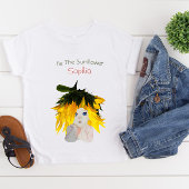 Sonnenblumen Girls Persönliche Blume T-Shirt