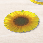Sonnenblumen-Glanz Untersetzer (angewinkelt)