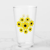 Sonnenblumen Glas (Rückseite)
