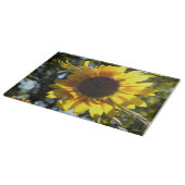 Sonnenblumen-Glas-Schneidebrett Schneidebrett (Ecke)
