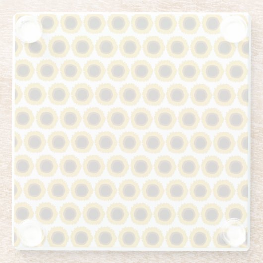 Sonnenblumen Glasuntersetzer (Rückseite)